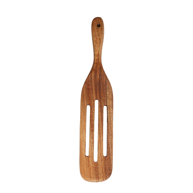 Cooking spatula 5-piece set pizza snack salad mixing cooking spatula teak spatula spoon set (10).jpg