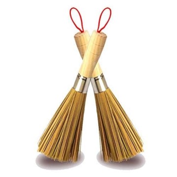 Bamboo natural long handle bamboo brush kitchen cleaning supplies do not damage the pot dishwashing artifact