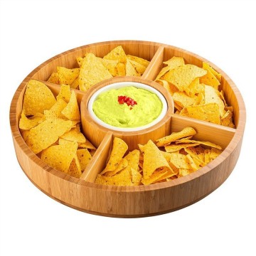 Rotatable Dessert Tray Snack Dried Fruit Food Decoration Box Multi-Grid Dinner Home Plate Display Tray