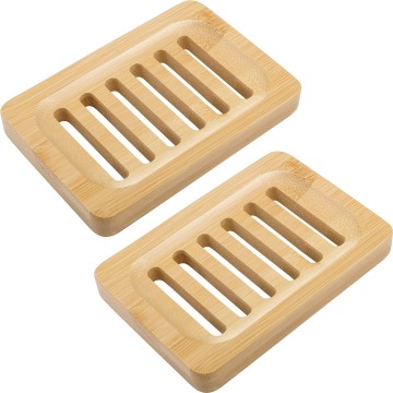 Natural Bamboo Soap Dish - Eco-Friendly & Stylish Bathroom Storage