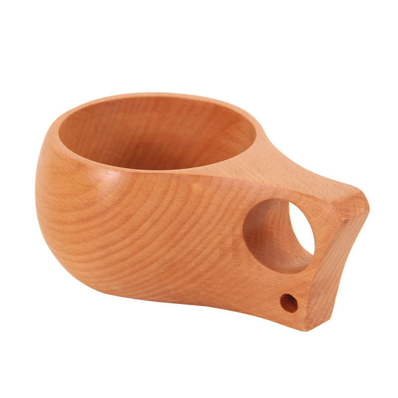 Wooden cup custom LOGO creative restaurant tea cup with handle Nordic Finnish cup travel portable wooden coffee cup (2).jpg
