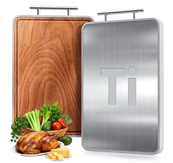 Tianzhu Launches Dual-Sided Cutting Board: African Ebony Meets Pure Titanium for Hygienic Food Prep
