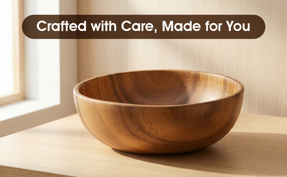 Tianzhu Launches 100% Solid Acacia Wood Bowl Set — Crafted from a Single Piece for Lasting Durability
