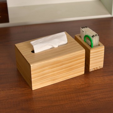 Bamboo Tissue Box-Living Room Coffee Table Napkin Box