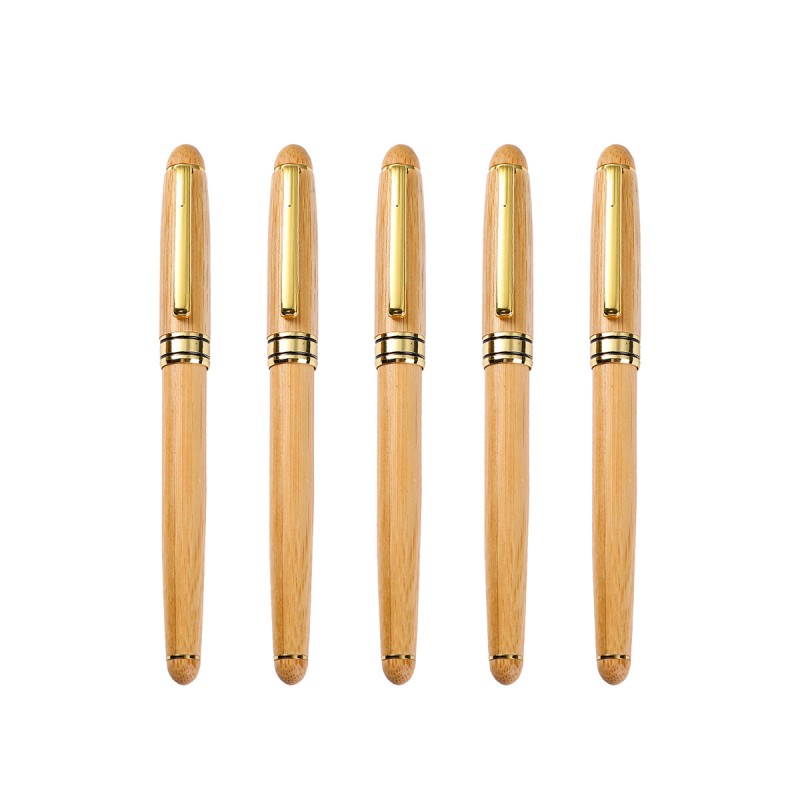 Business Gift Bamboo Ballpoint Pen Advertising Signature Pen Can Be Engraved And Sent Retro Business Bamboo Exhibition Gift Box Set Gift Pen Spot Wholesale (5)