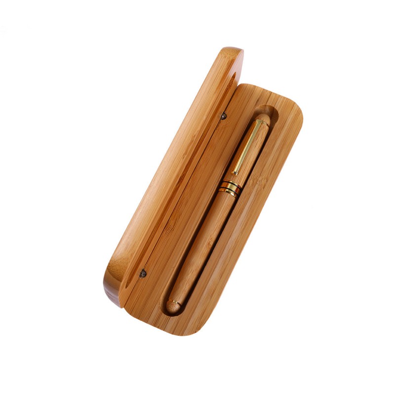Business Gift Bamboo Ballpoint Pen Advertising Signature Pen Can Be Engraved And Sent Retro Business Bamboo Exhibition Gift Box Set Gift Pen Spot Wholesale (8)