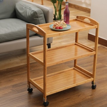 Dining Car Kitchen Hotel Cart Corner Side Cabinet Table Tea Table