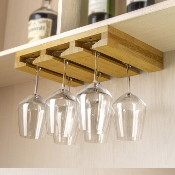 Inverted Wine Glass Rack Rack Bamboo Stemware Wine Glass Display Rack