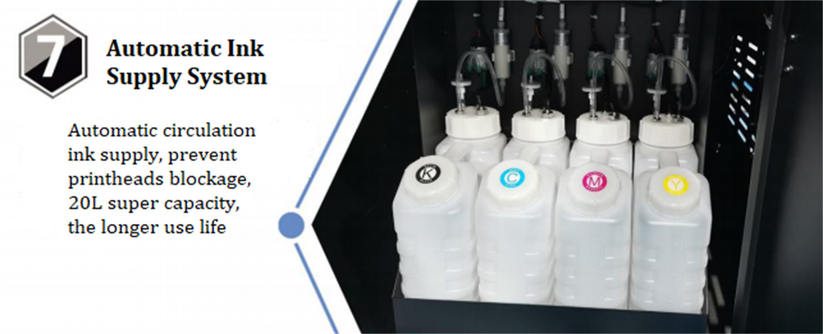 7.automatic ink supply system from single pass printer