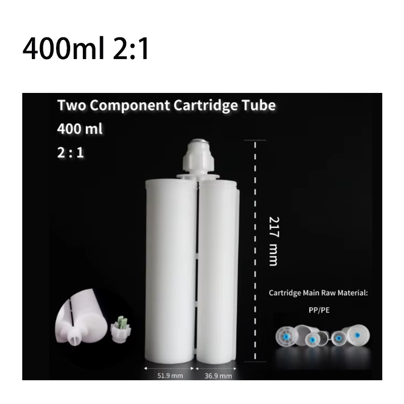 400ml 21 disposable adhesive cartridge two-component plastic epoxy glue injection cartridge detail