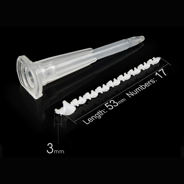 A-3-17 Static Mixer Mixing Tubes for 50ml 1121 cartridges for mixing glue detail (2)