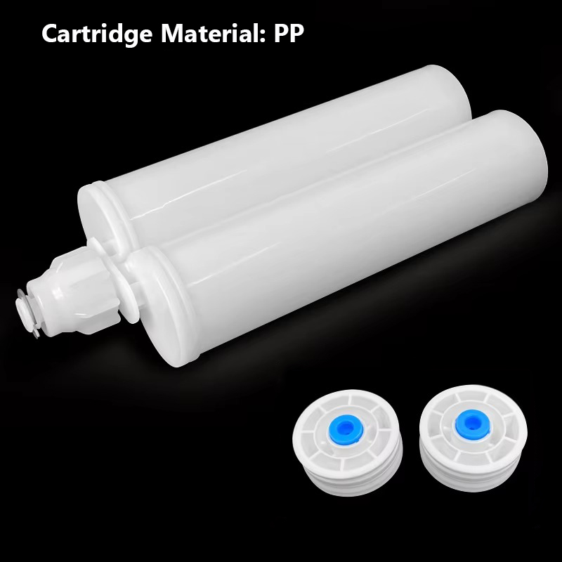 400ml 1-1 adhesive PP dual cartridge detail