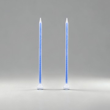 06-32 Blue Plastic Section Static Mixing Tube AB Glue Mixer Tip