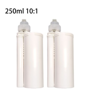 250ml PBT 10:1 Disposable Empty Dual Cartridgefor Plastic Epoxy Adhesive and Silicone Sealant