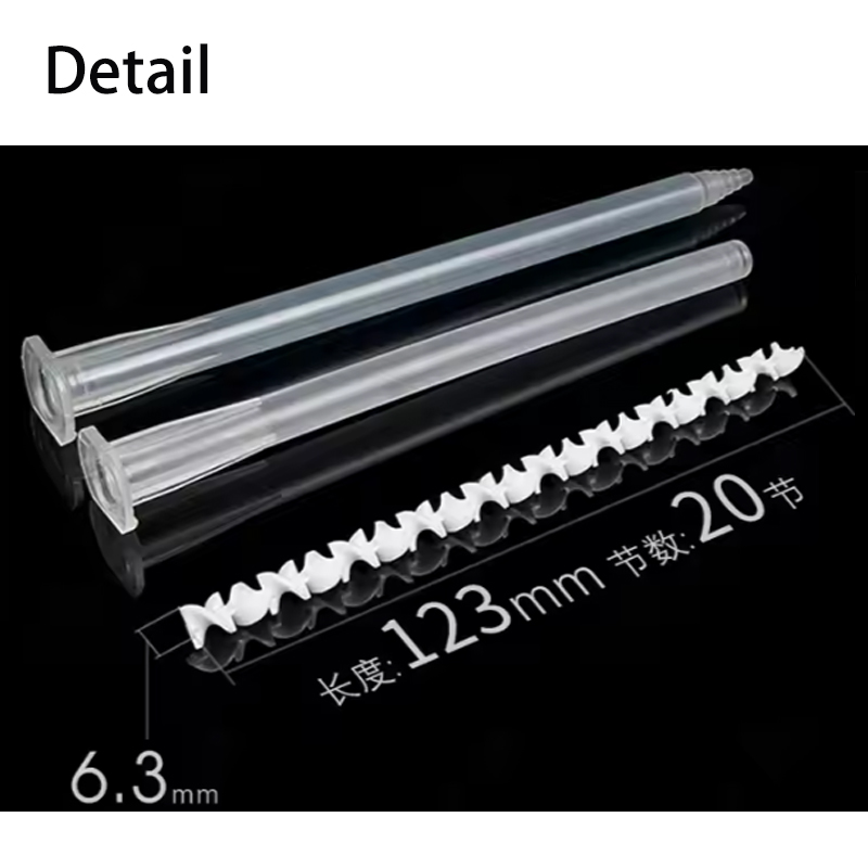 A-6.3-20P Durable Factory Static Mixer Mixing Tip with Inner Core and Outer Pipe for Two-Component Adhesive-product