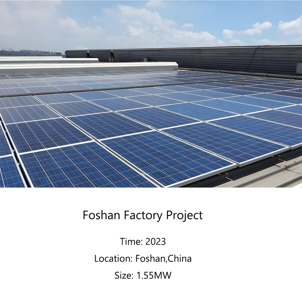 2023 Foshan solar panel project  for factory