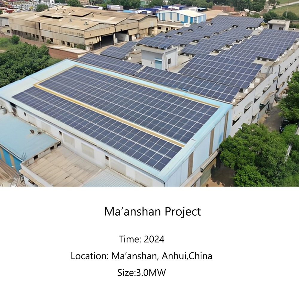 Progetto del pannello fotovoltaico Ma'anshan 2024 per la fabbrica