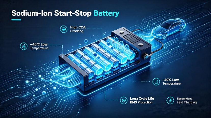 Batterie de voiture à démarrage/arrêt sodium-ion : guide complet de l’industrie