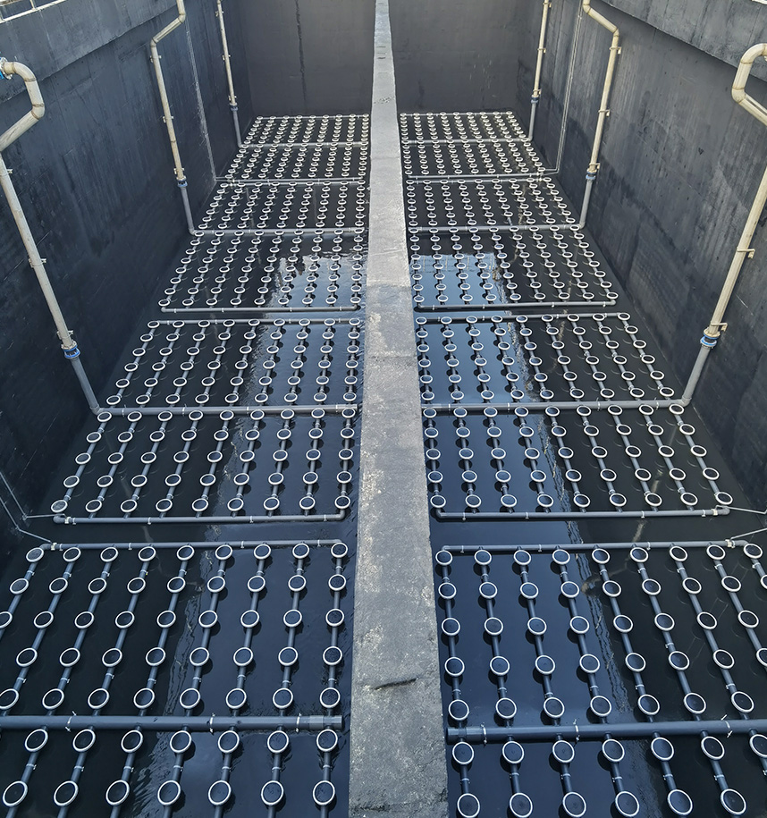 disc aeration diffuser installation and commissioning