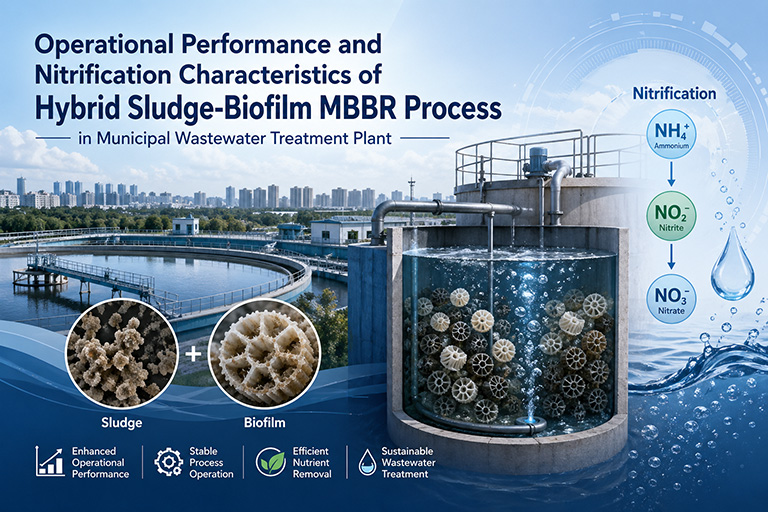 Operational Performance and Nitrification Characteristics of Hybrid Sludge-Biofilm MBBR Process in Municipal Wastewater Treatment Plant