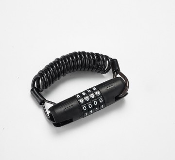 Chinese Factory Helmet Cable Lock 4 Digit Code Combination Cable Lock For Motorcycle Mountain Bike Parts