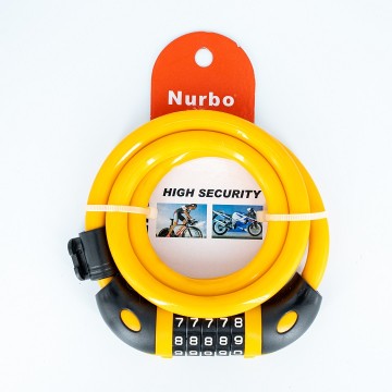 Wenzhou Naibao Factory Supplied ODM Cable Lock 5 Combination Bicycle Lock