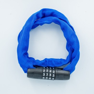 4 Digit Cord Bike Chain Lock Reset Combination Chain 4MM Lock For Bicycle Bike Motorcycle