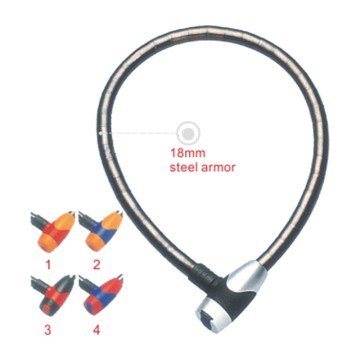 Nurbo Black Anti-Theft Bicycle Joint Lock Motorcycle Keyed Lock