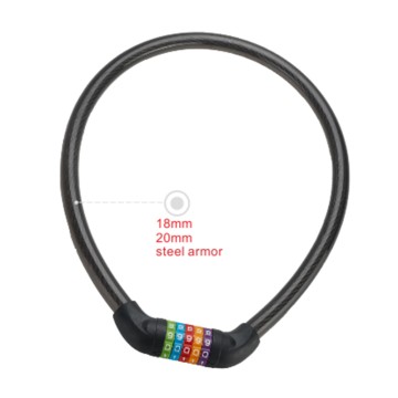 Nurbo 5-digit Combination Bicycle Steel Cable Lock Motorcycle