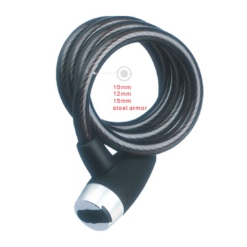Nurbo Motorcycle Spiral Lock Keyed Wire Lock