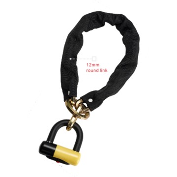 Nurbo Anti-Theft Bike Chain Lock with Detachable Mini U-Bar Padlock