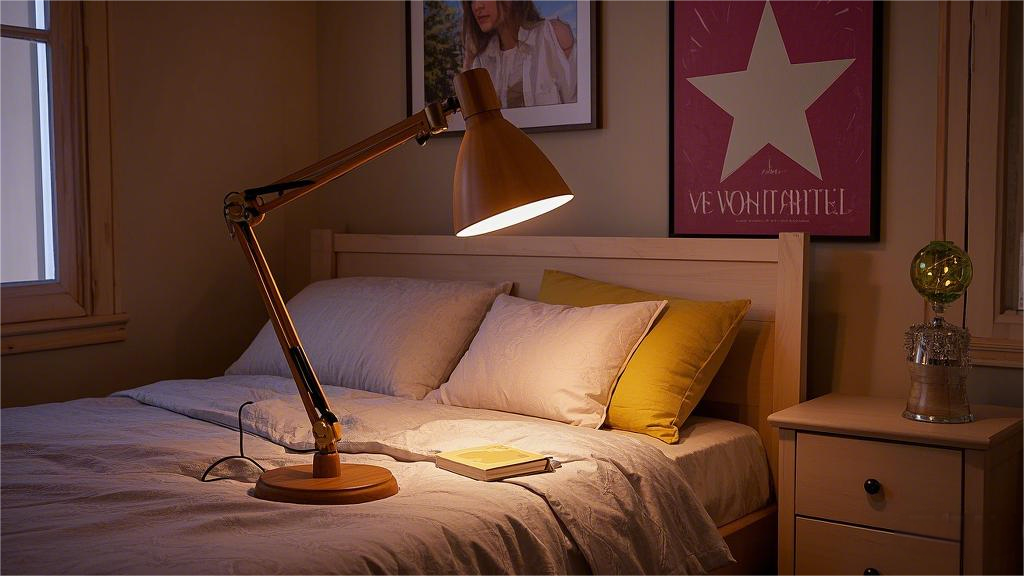 A table lamp with pure solid wood lampshade and lamp holder (1)