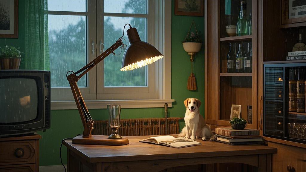 A table lamp with pure solid wood lampshade and lamp holder (3)