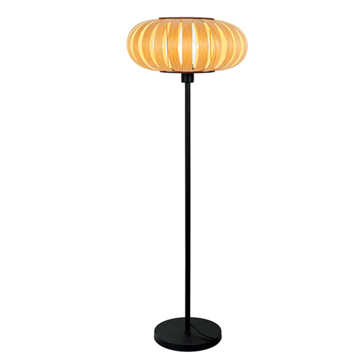 Floor Lamp with Customizable Bamboo - Ringed