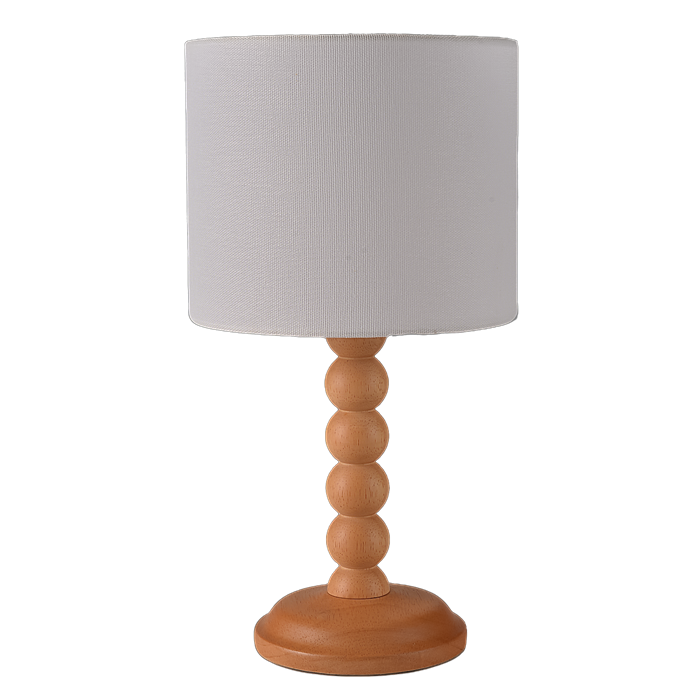 Table Lamp with Wooden Pole of Manufacture