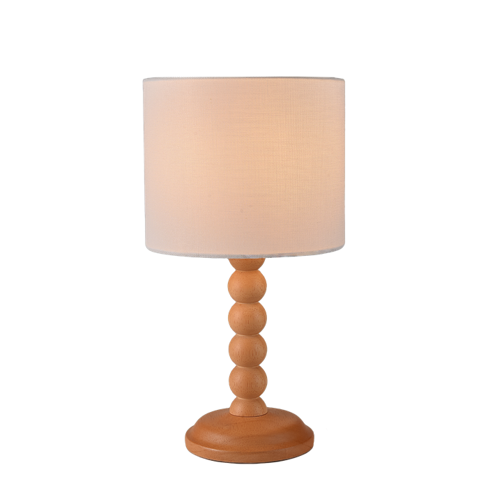 Table Lamp with Wooden Pole of Manufacture
