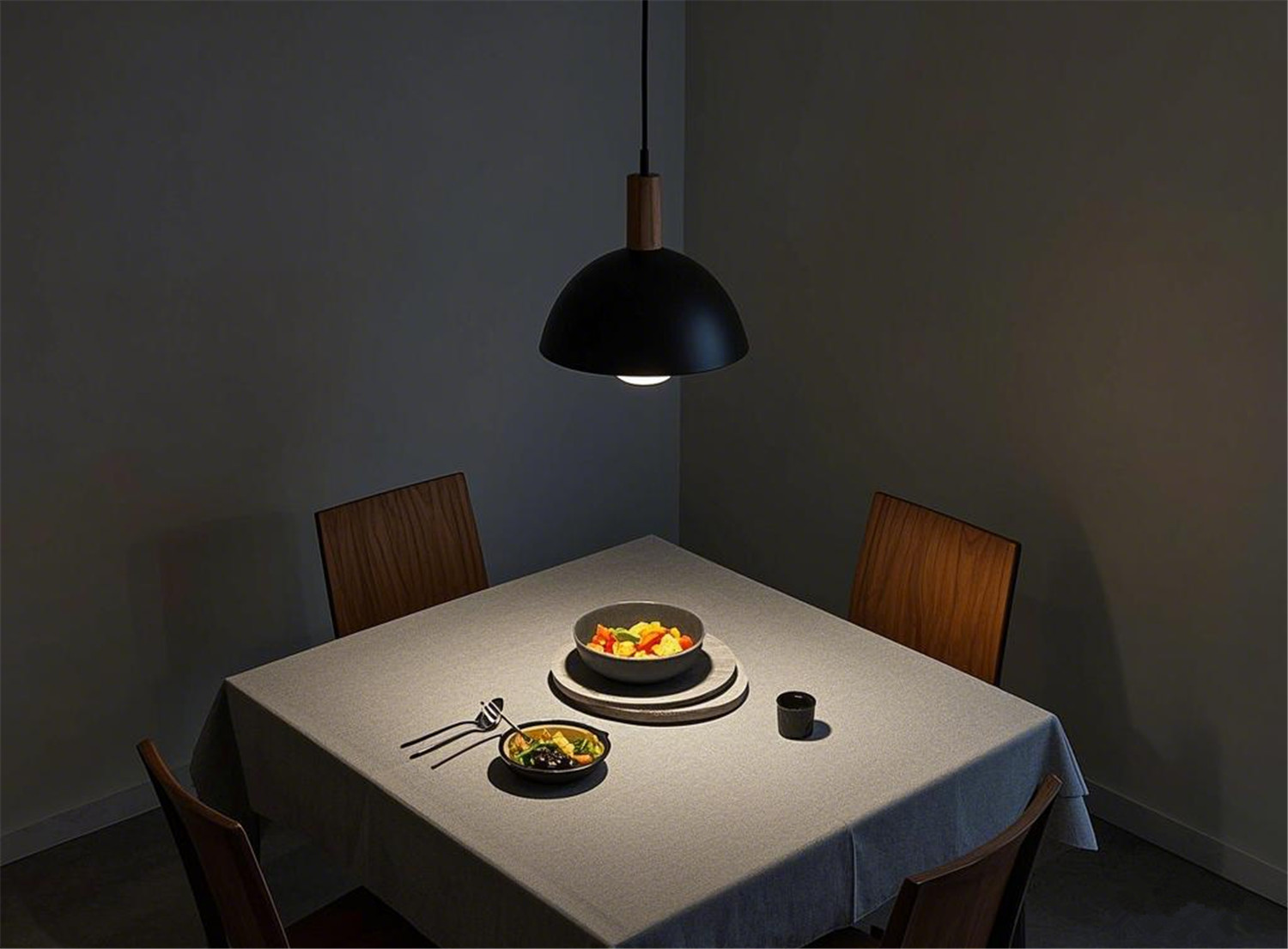 A pendant Lamp with Multiple usage Scenarios
