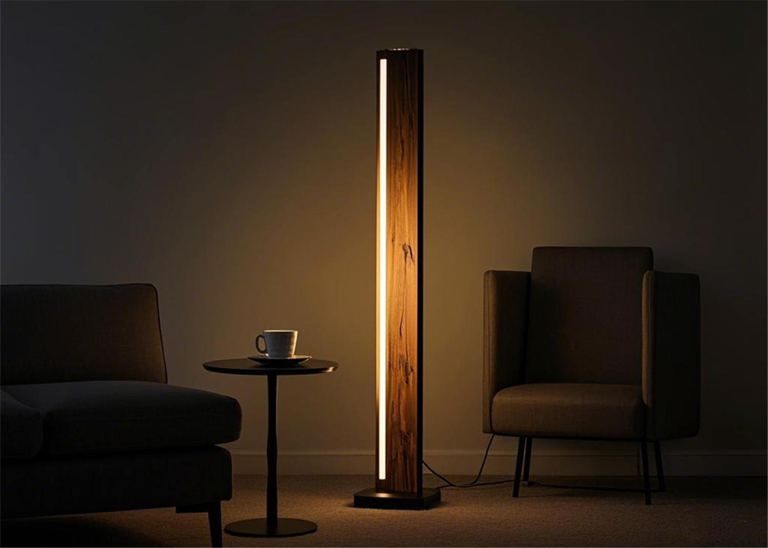 A floor lamp with Simplicity and Artistry
