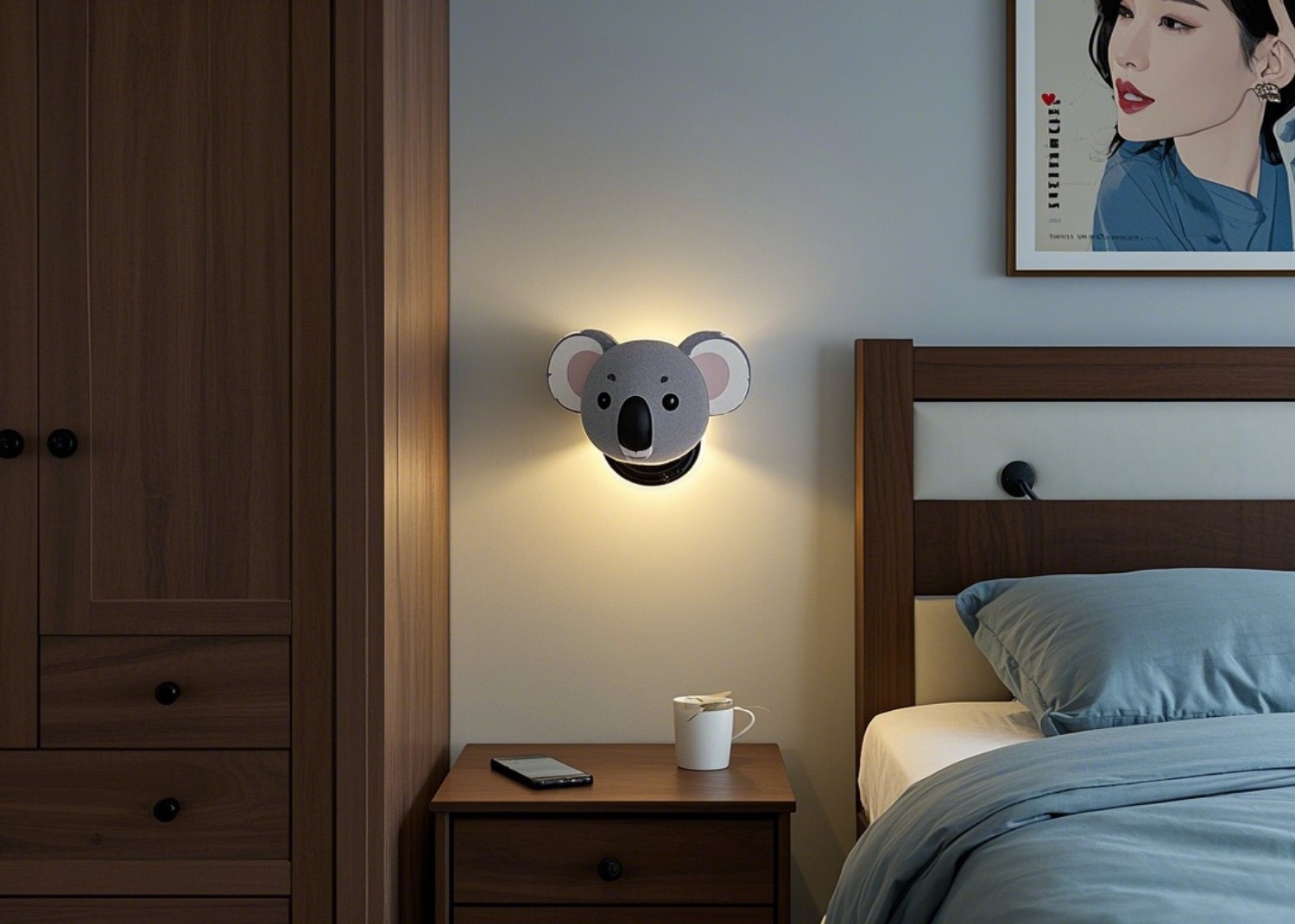 Unique Design of Our Koala Wall Lamp