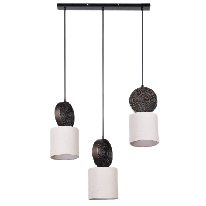 Pendant Lamp with 3 Cylindrical Shades