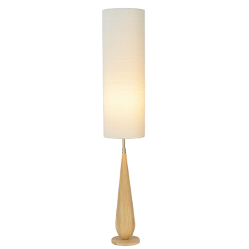 Пол чырак Wood Cone Beige Fabric Shade