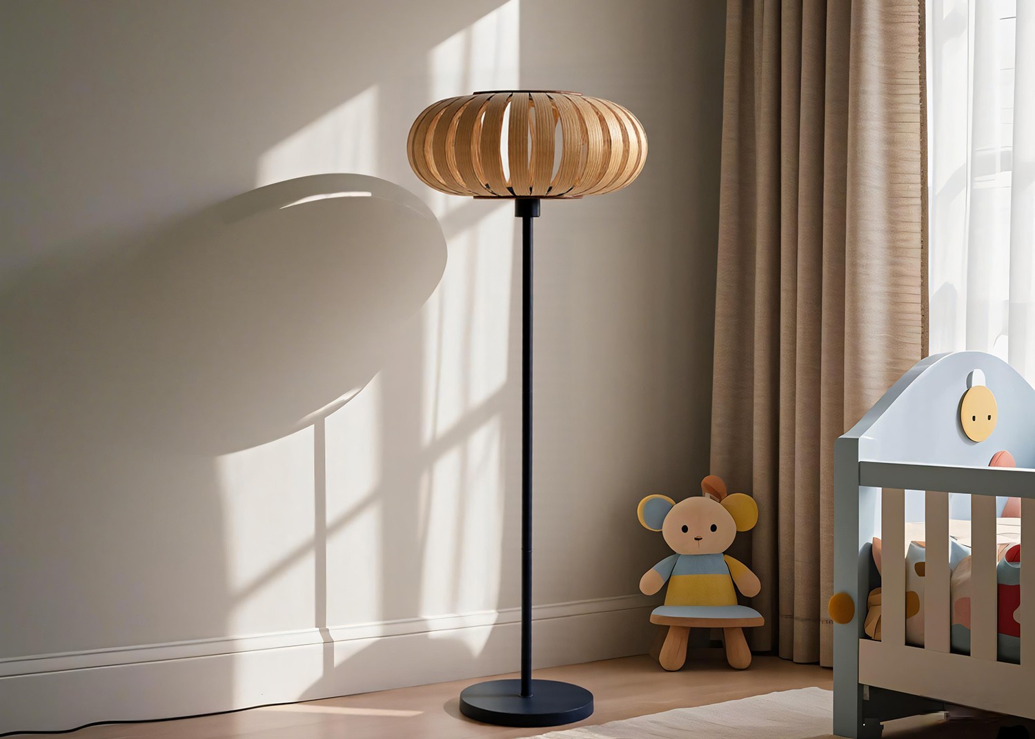 Floor Lamp with Functionality Details