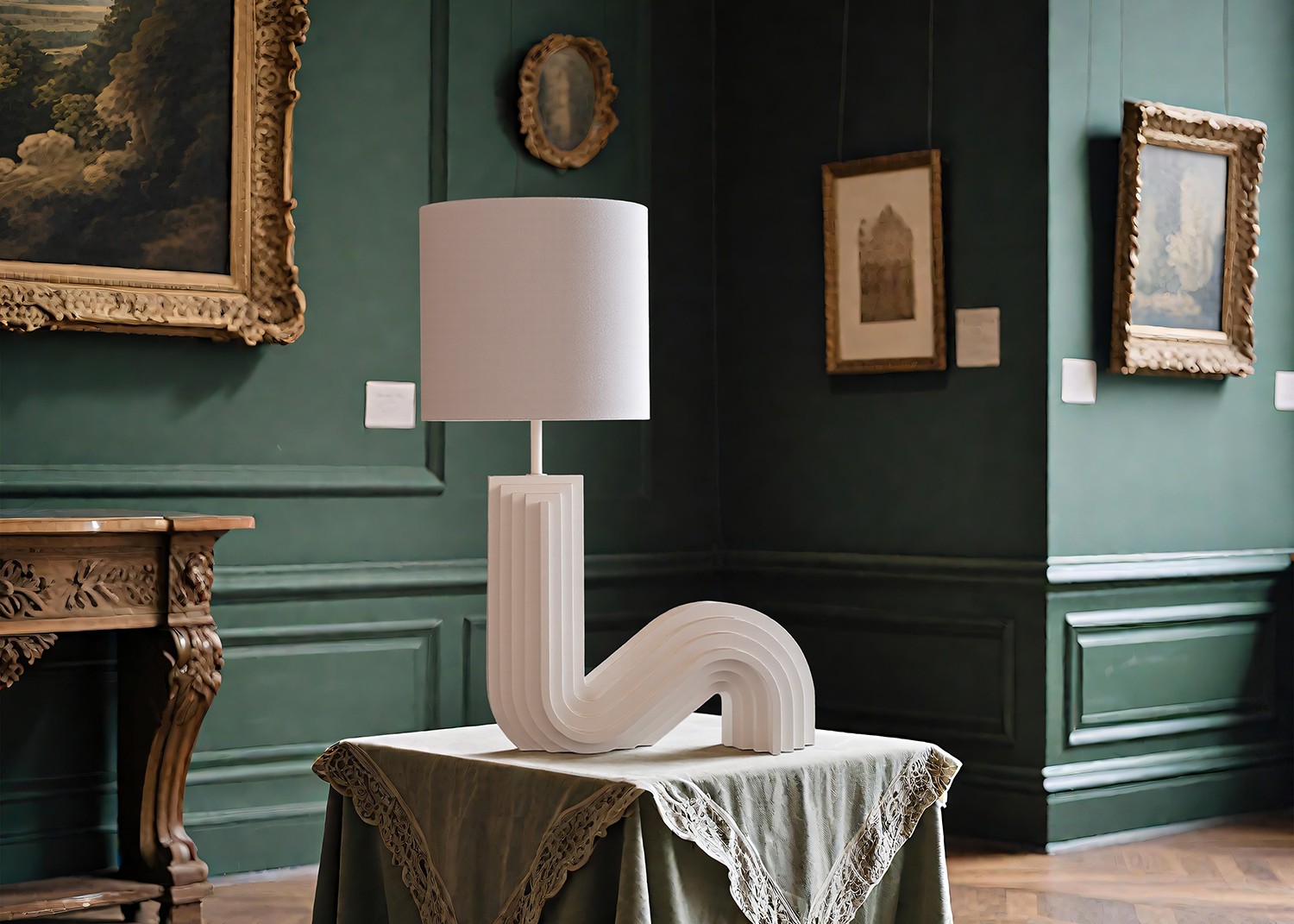 Tall Lamp Table