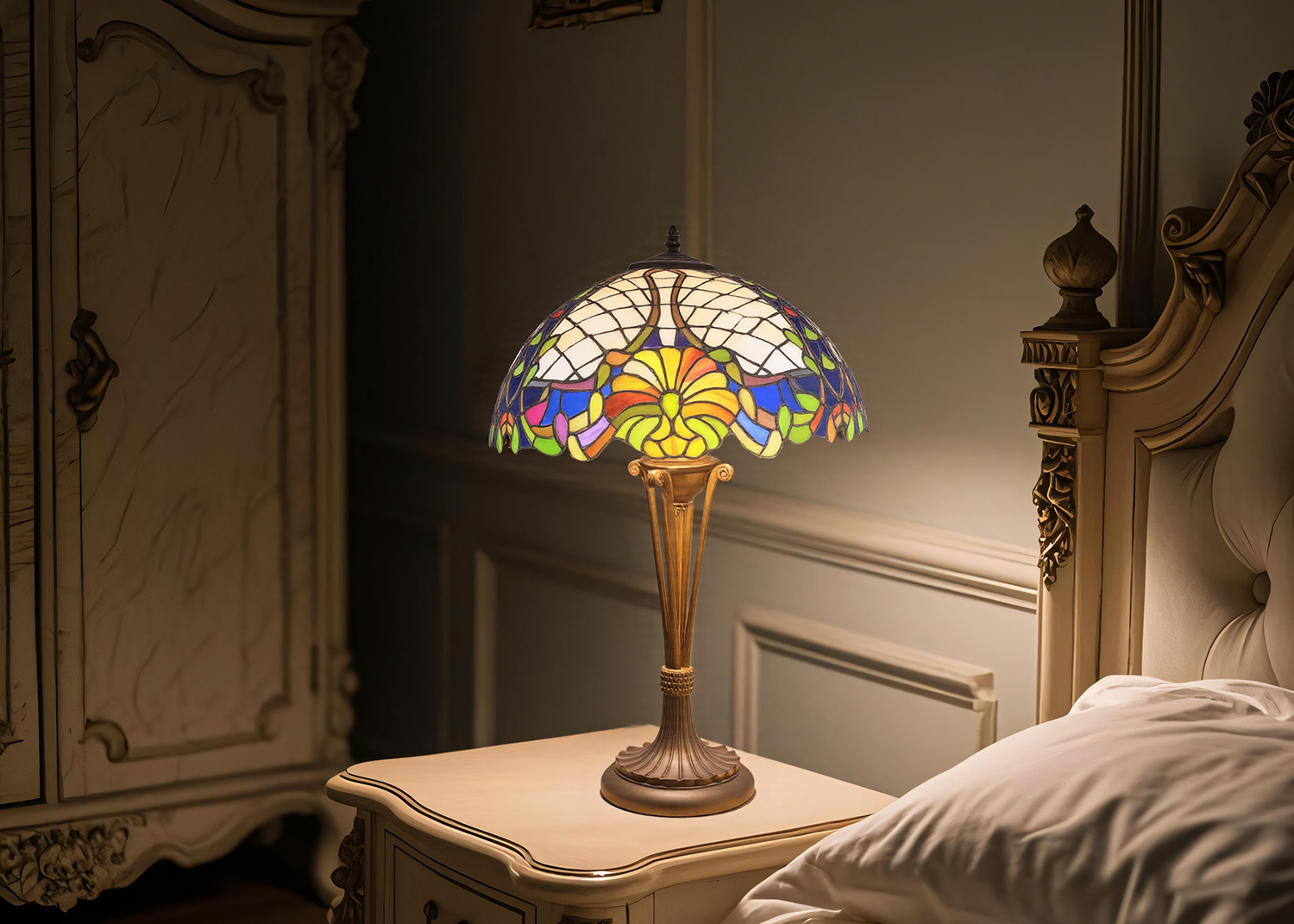 Glass Table Lamp