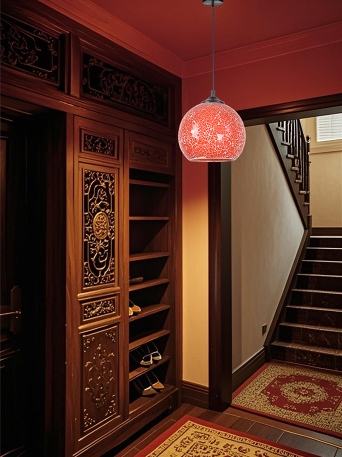 Milk Glass Pendant Light