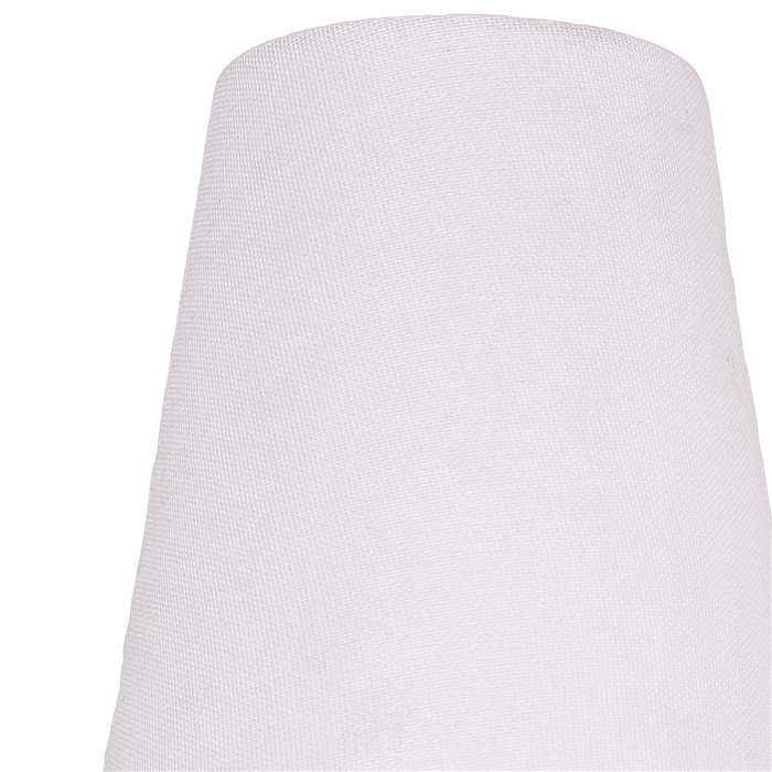 Wall Sconce with White Fabric Shade
