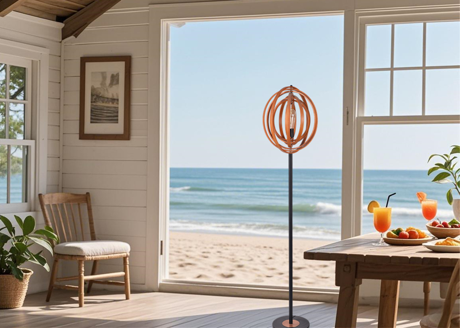 Rattan Floor Lamp