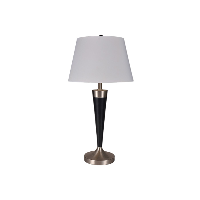 Table Lamp with Black and Metal Base