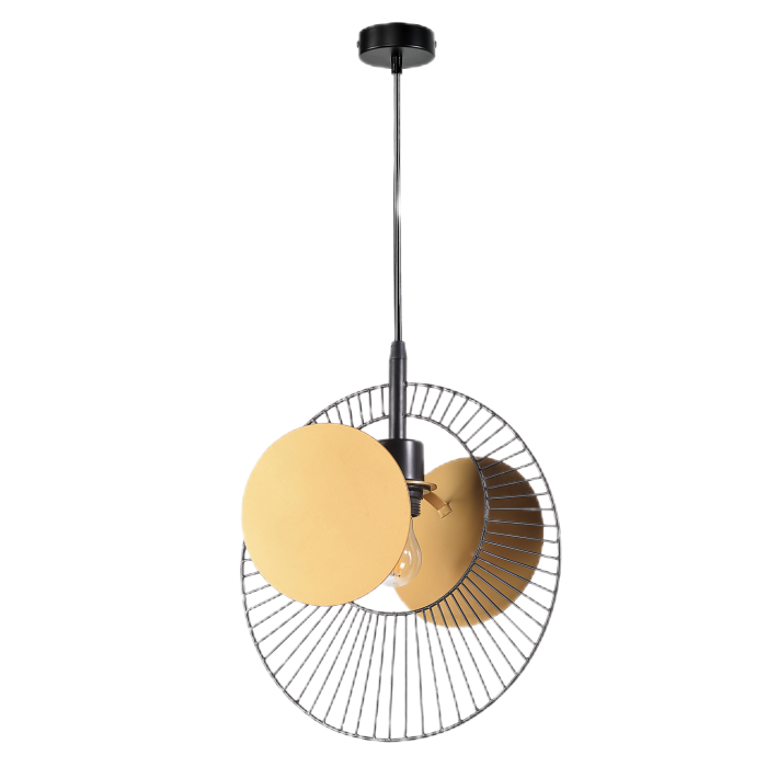 Pendant Lamp with Ring and Disc D