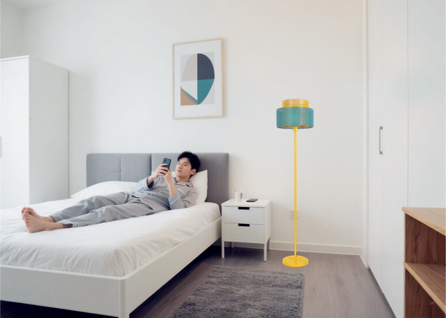 bedroom floor lamp